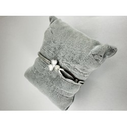 Gümüş Yonca Yapraklı Bileklik